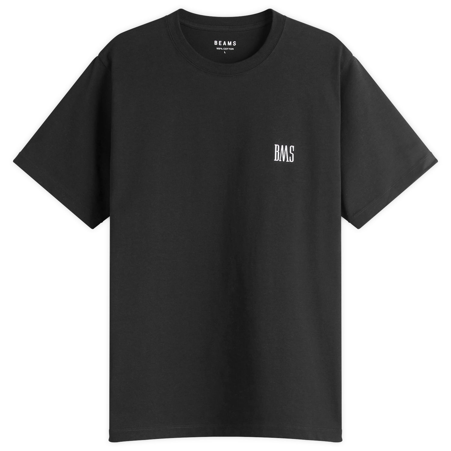 Тениска BEAMS BMS Logo T-Shirt, Size Large Черно | 1104-1321-803-19, 0
