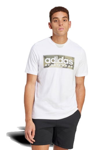 Тениска adidas Performance Camo Linear Graphic T-Shirt Бяло | IN6473