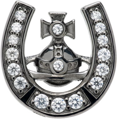 Обеци Vivienne Westwood Horace Orb Horseshoe Crystal-Embellished Single Stud Earring Металик | 6201037S-01S104-, 0