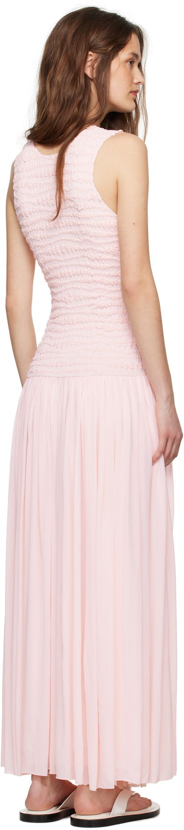 Pокля Jil Sander Jil Sander Shirred Maxi Dress Розово | J02CT0475_J20266, 2