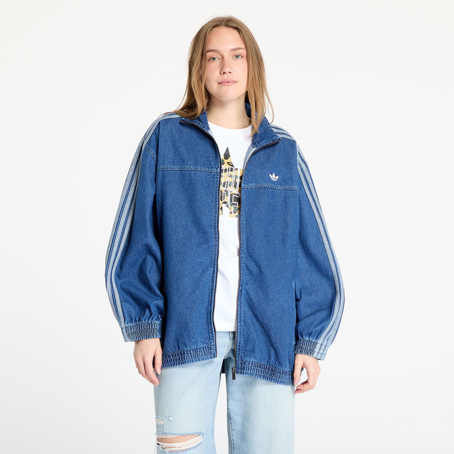 Яке adidas Originals Adicolor Denim Adilenium Track Top Синьо | JY2896, 0