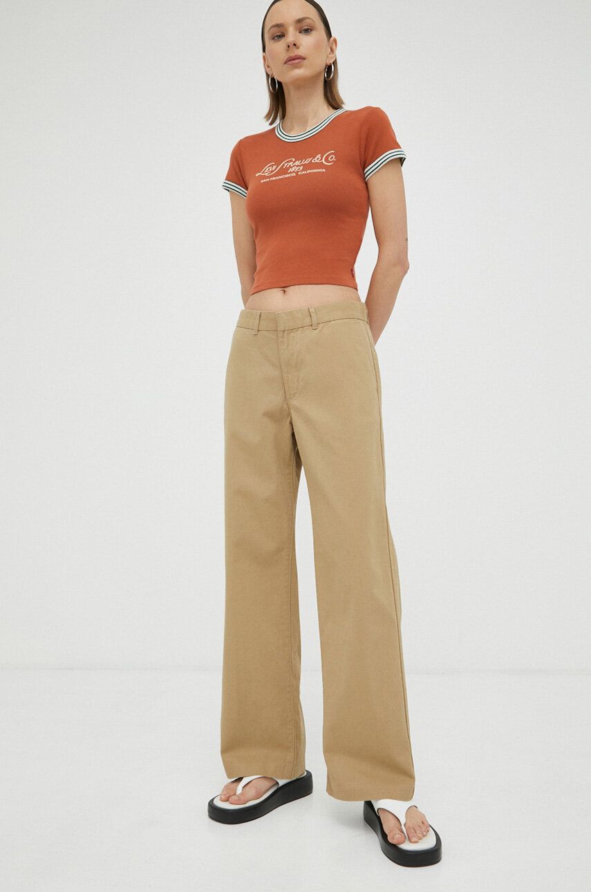 Панталони Levi's ® Baggy Trousers Бежово | A4674.0001, 0