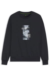 Oversized-Fit Cotton-Blend Sweatshirt with Photo Print