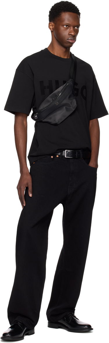 Чанта за кръста BOSS HUGO Twill Belt Bag with Stacked Logo Черно | 50547398, 4