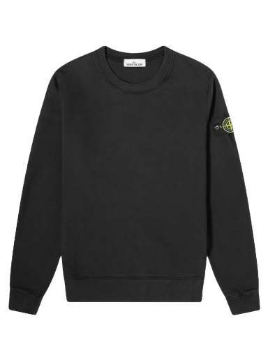 Пуловер Stone Island Garment Dyed Crewneck Черно | 751563020-V0029