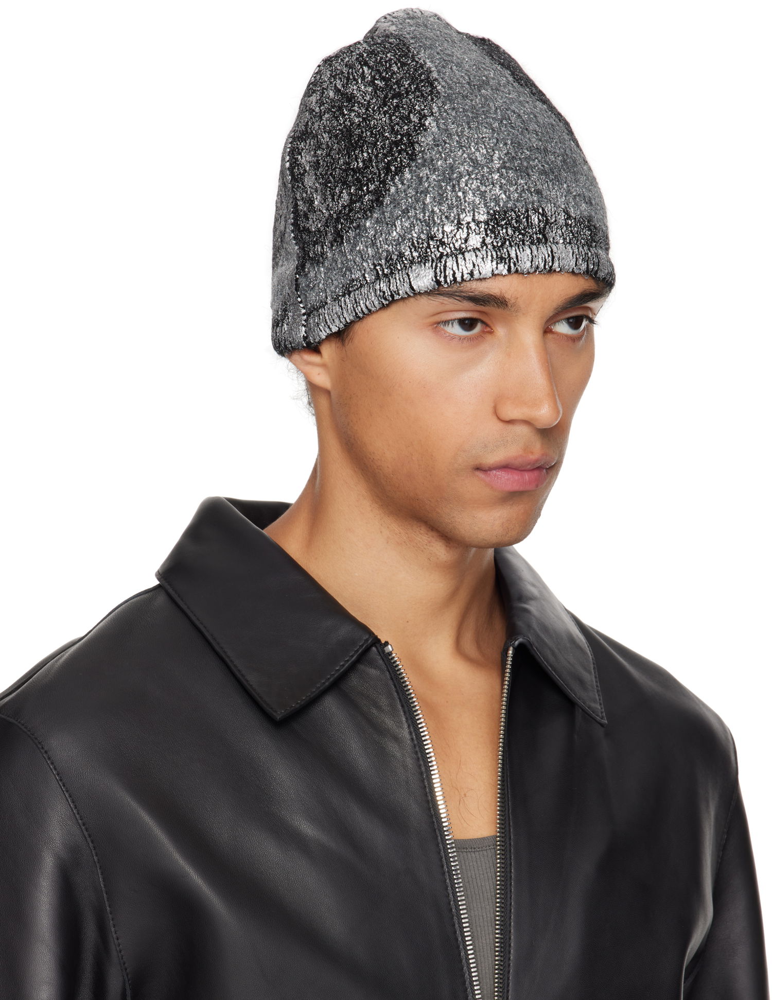 Шапка HELIOT EMIL HELIOT EMIL Scintilla Reversible Beanie Сиво | AW25_16_132_BLK01, 1