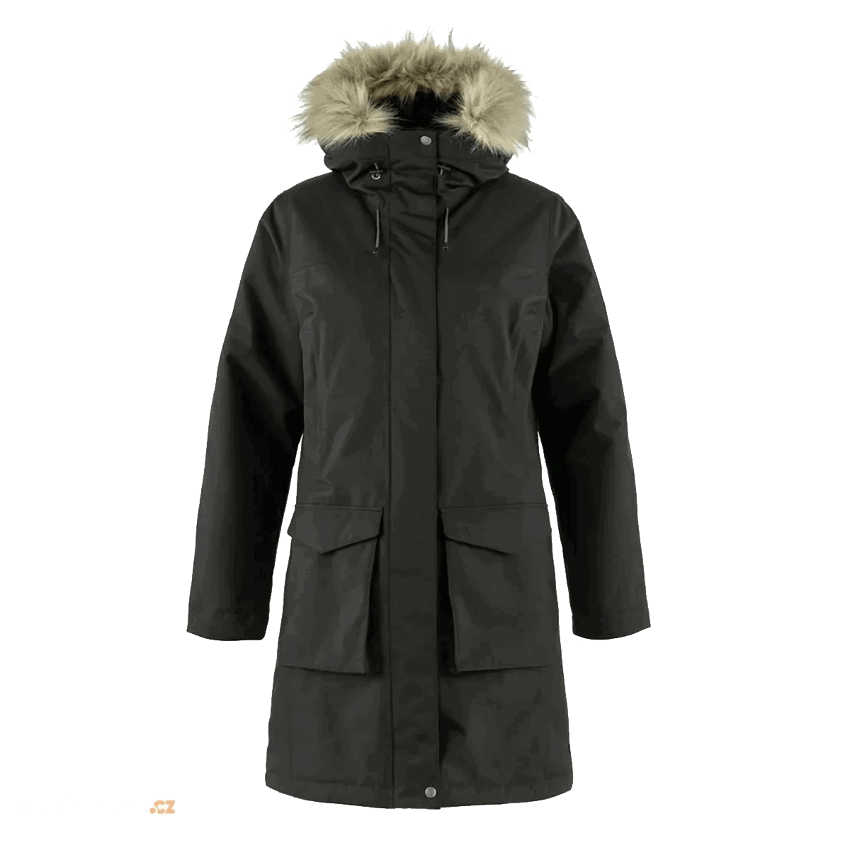 Парка FJÄLLRÄVEN Nuuk Lite Faux Fur Hooded Parka Черно | F87161-550, 0