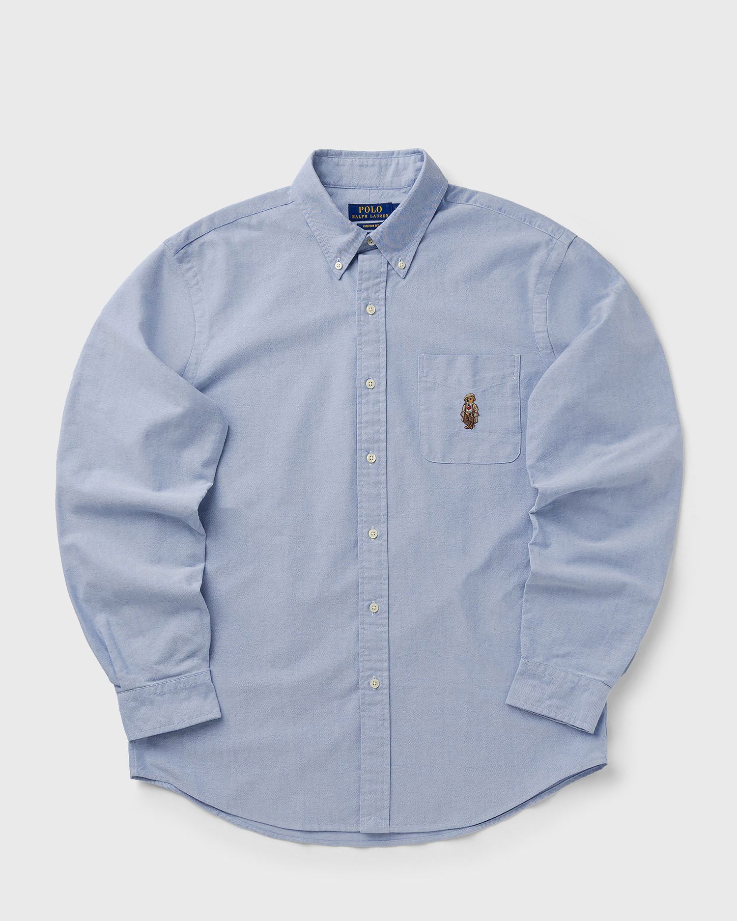 Риза Polo by Ralph Lauren Polo Bear Custom Fit Long Sleeve Button-Down Shirt Синьо | 710P00577001, 0