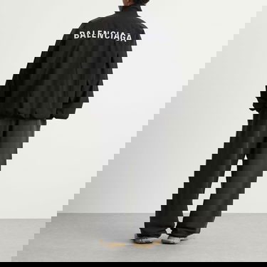Комплект Balenciaga Men's Stretch Poly Tracksuit Jacket, Size Large, Balenciaga Черно | 839090-TRO31-1000, 4