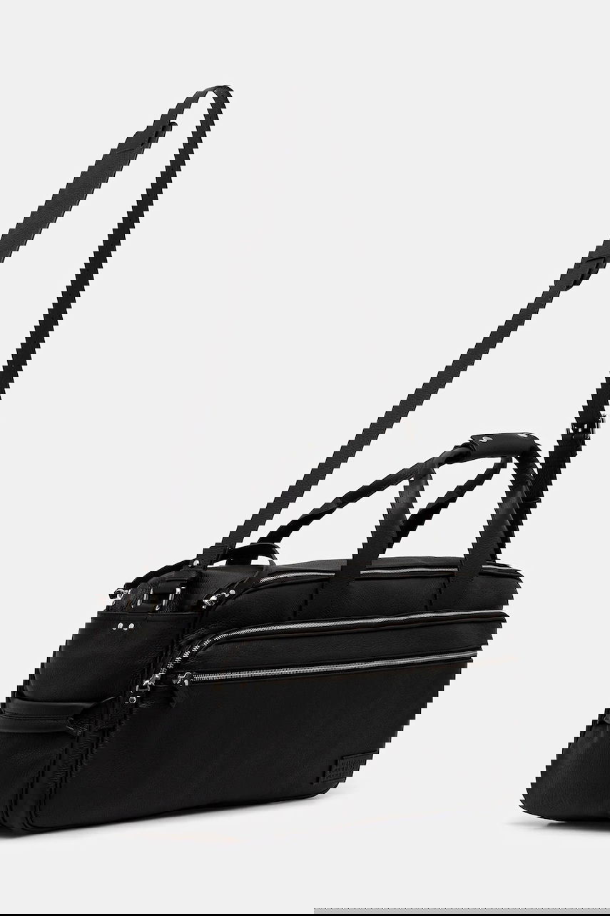 Чанта за пътуване Maison Margiela MM6 Maison Margiela Leather Duffel Bag Черно | SB6WI0006.P8326.T8013, 1