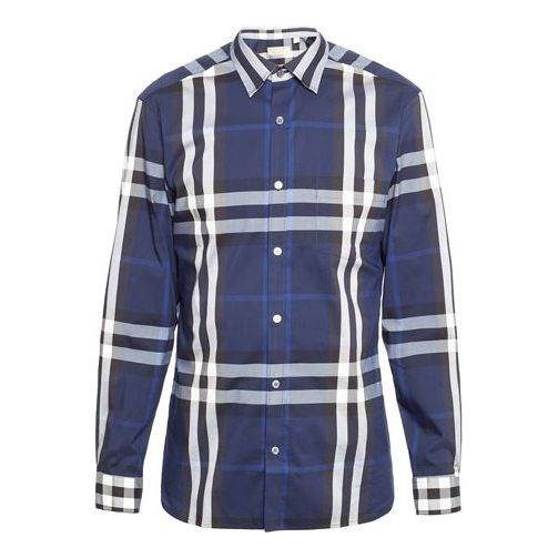 Риза Burberry Classic Plaid Long Sleeves Shirt Синьо | 40234821, 0