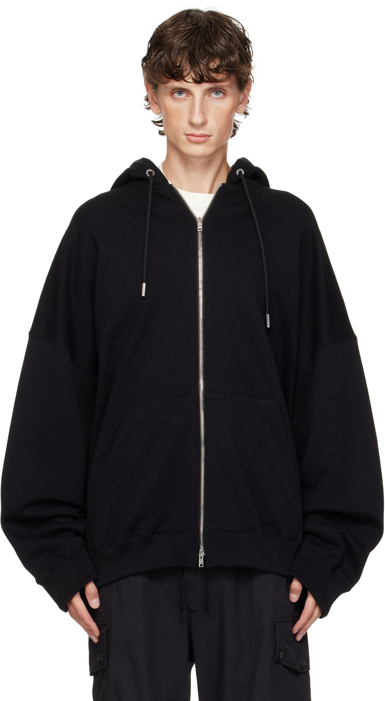 Суитчър Mastermind WORLD Oversize Full-Zip Hoodie Черно | MW24S13-SW022-001, 0