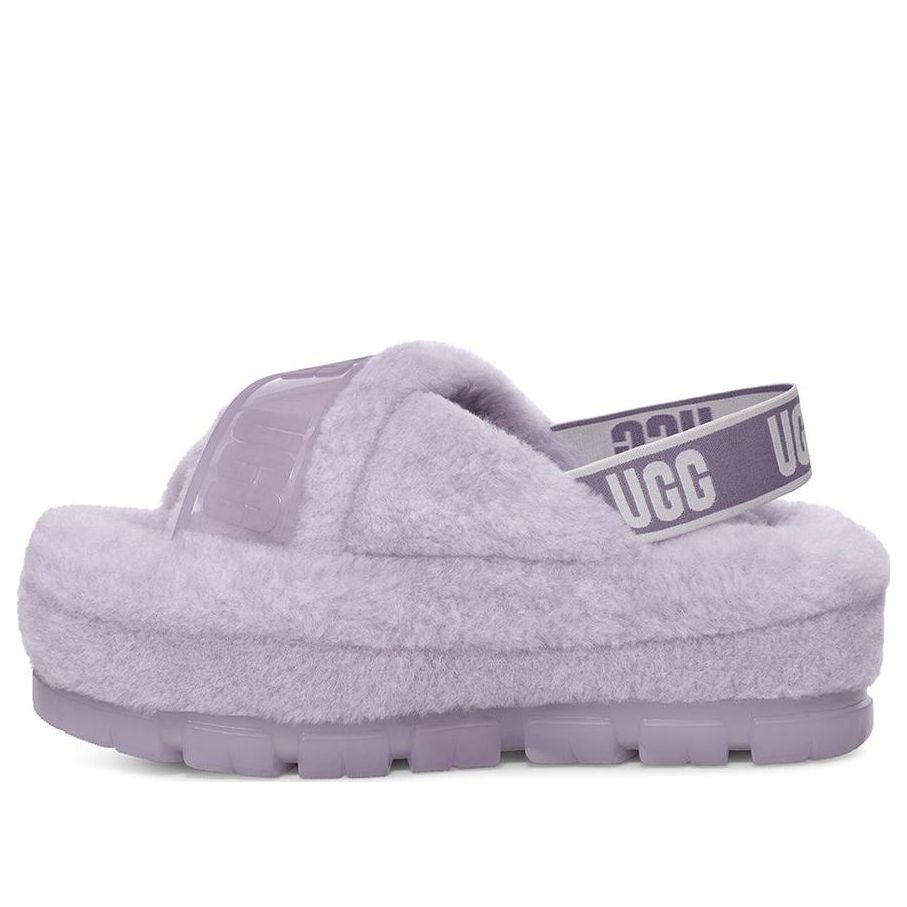 Кецове и обувки UGG Fuzzita Clear Slides Лилаво | 1135237-JGL, 0