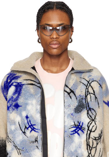 Обеци Acne Studios Acne Studios Crystal Hoop Earrings Металик | C50459-, 2