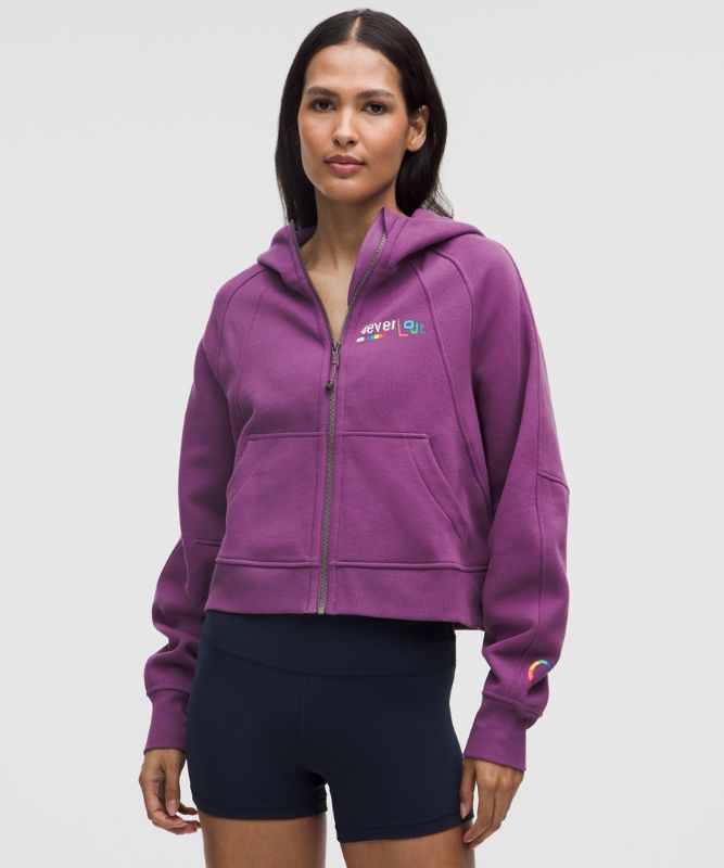 Суитчър lululemon Oversized Cropped Full Zip Hoodie Лилаво | prod20000051, 0