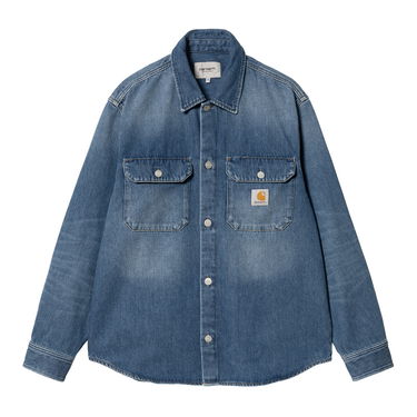 Риза Carhartt WIP Harvey Shirt Синьо | I033346_01_4L, 5