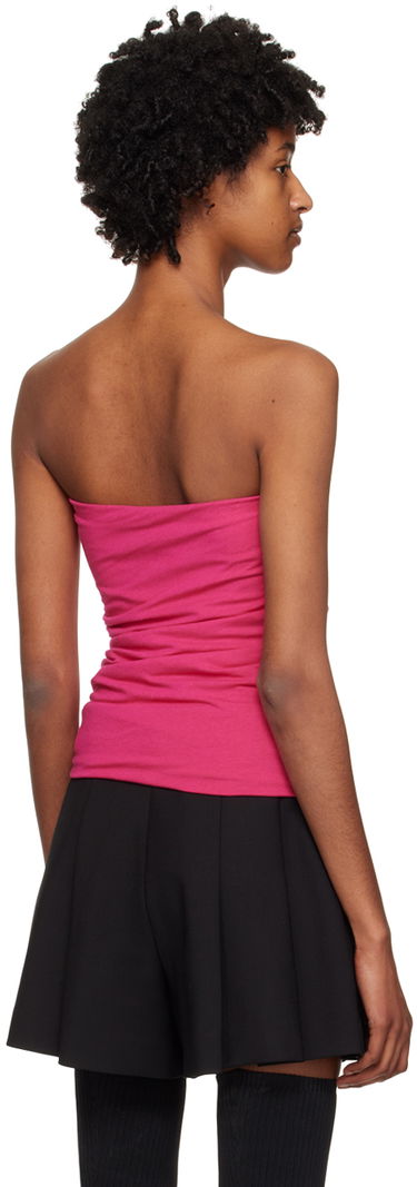Потник Helmut Lang Ruched Tube Top Розово | N01HW510, 2
