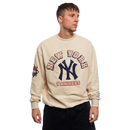 Суитчър New Era World Series Oversized Crew NY Yankees Sweatshirt Бежово | 60564885