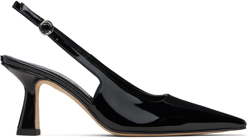 Аксесоари Aeyde Aeyde Fernanda Slingback Heels Черно | A12-PU-ISOSS75ST-223-800-048