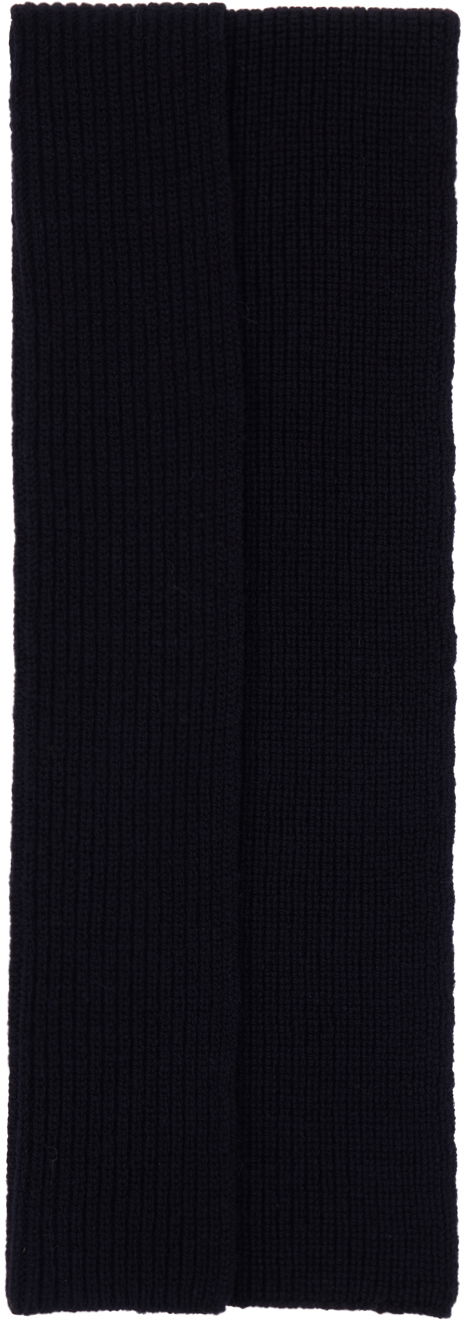 Шал Dries Van Noten Ribbed Knitted Scarf Синьо | 242-021235-9706, 0