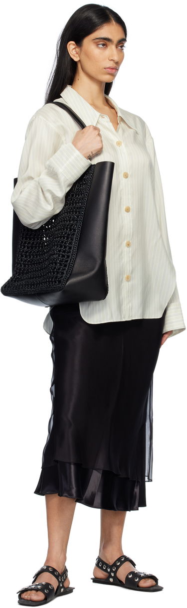 Голяма пазарска чанта Khaite KHAITE Zoe Crochet Tote Черно | H1038-725, 3