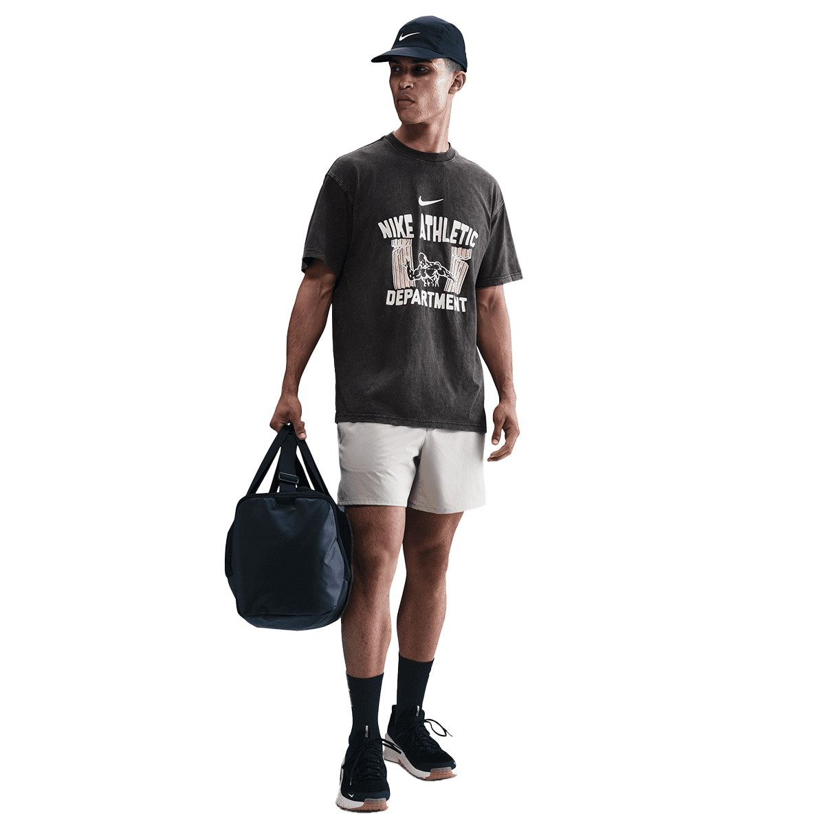 Тениска Nike Men's Gym Heritage T-Shirt Черно | HV4176-010, 0