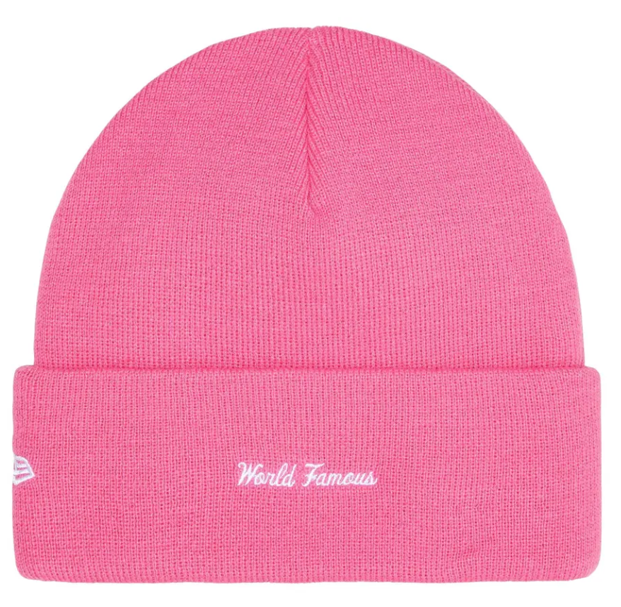 Шапка Supreme Box Logo Beanie ONE-SIZE Розово | FW25BN5 MAGENTA, 1