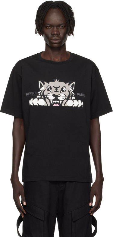 Тениска KENZO Kenzo 'Happy Tiger' Oversized T-Shirt Черно | FF65TS4514SG, 0