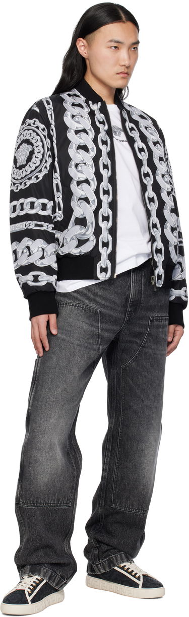Яке бомбър Versace Versace Medusa Chains Reversible Bomber Jacket Черно | 1018824_1A13441, 4