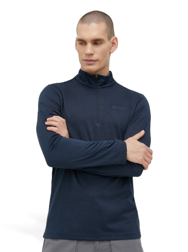 Тениска Jack Wolfskin Sky Thermal Shirt Тъмно синьо | 1808771