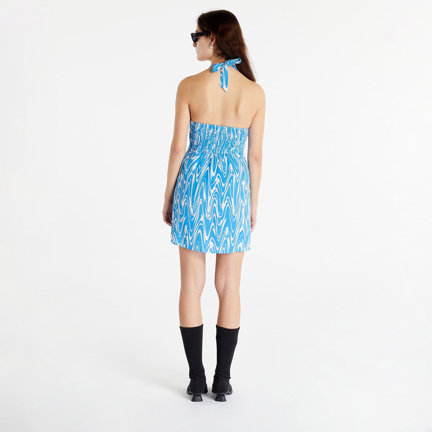 Pокля Tommy Hilfiger Psychedelic Halter Dress Синьо | DW0DW15181 0G0, 0