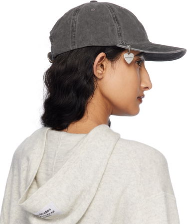 Шапка с козирка Acne Studios Acne Studios Twill Pendant Cap Сиво | C40397-, 2