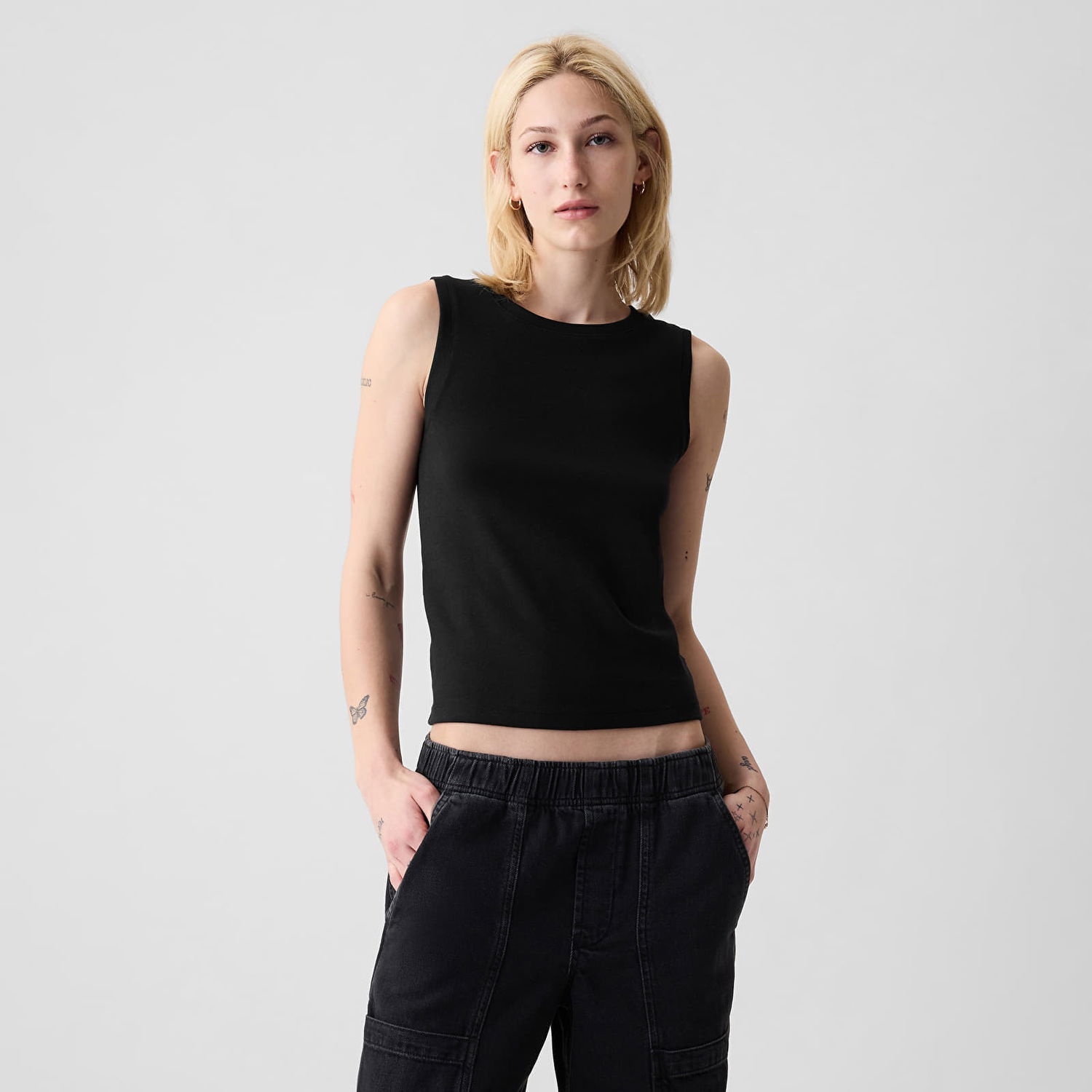 Потник GAP Sleeveless Modal Shell Black Черно | 540735-01, 0