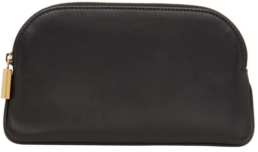 Портфейл The Row Leather Circle Pouch Черно | W1650-L108