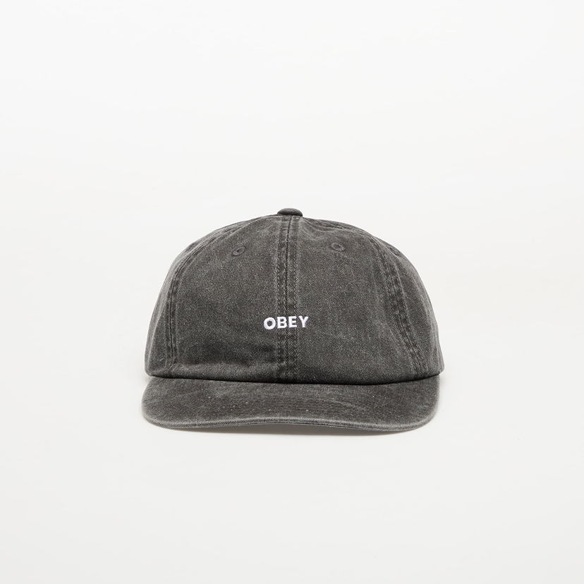 Шапка с козирка OBEY OBEY Pigment Bold 6 Panel Strapback Cap Черно | 100580418-BLK