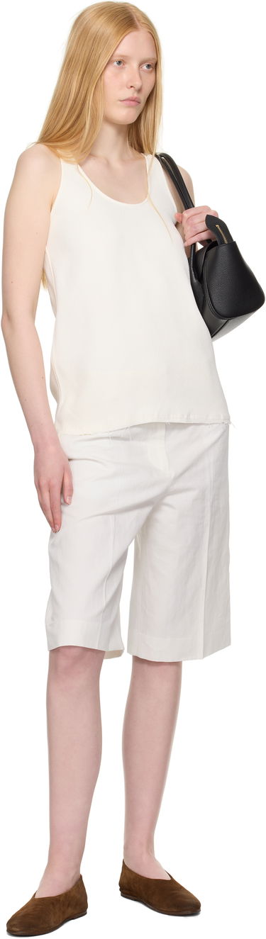Потник TOTEME TOTEME Sablé Tank Top Бяло | 252-WRT0510-FB0240, 3
