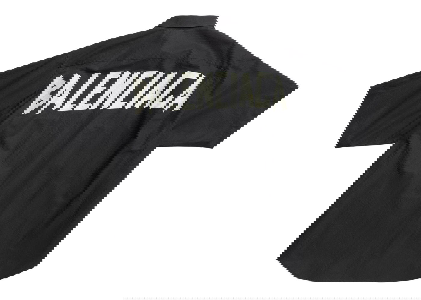 Риза Balenciaga Tape Type Shirt Черно | 738761TNM601000, 0