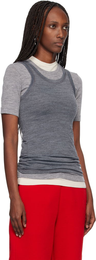 Потник Jil Sander Jil Sander Lightweight Technical Wool Jersey Tank Top Сиво | J40NC0110_J70021, 1