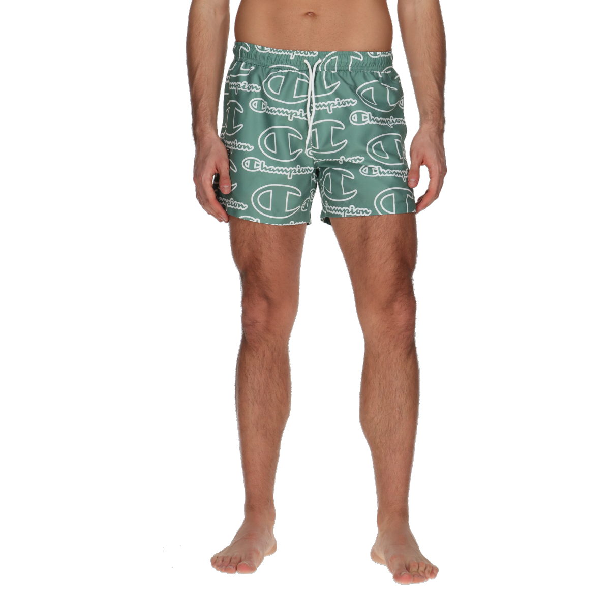 Бански Champion Easy All-Over Print Swim Shorts Зелено | 220538-GS501, 0