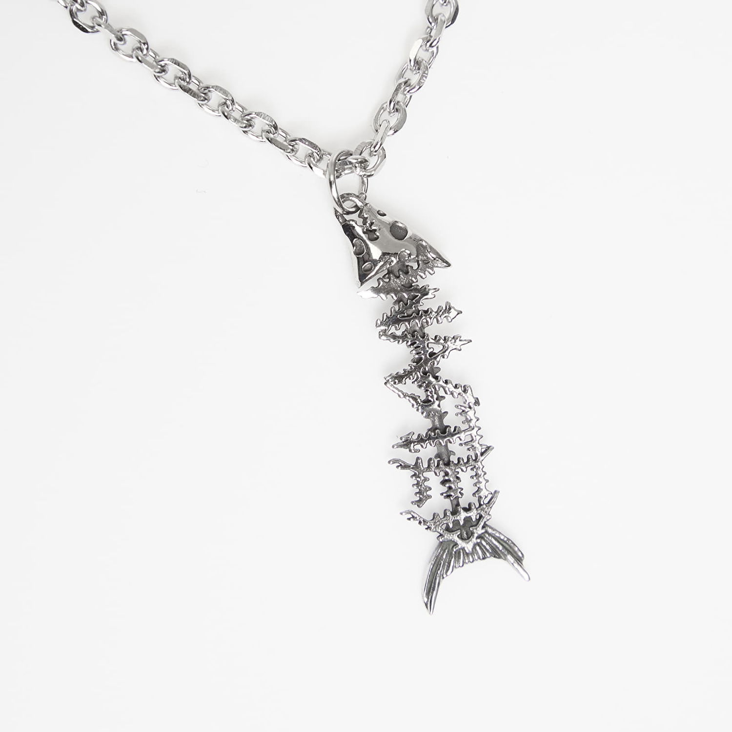 Колие Wasted Paris U Surrender Necklace Fish Skeleton Pendant Металик | WP_000315, 1