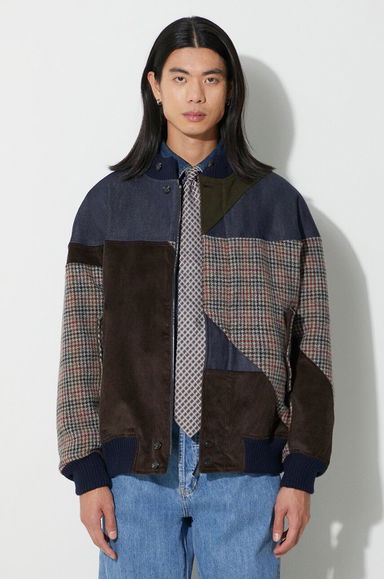 Patchwork Bomber Jacket, 0