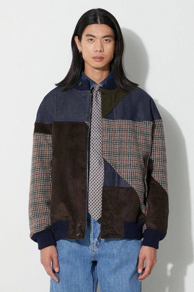 Patchwork Bomber Jacket