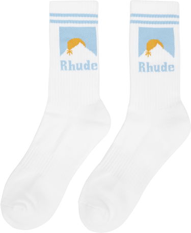 Чорапи Rhude Rhude Moonlight Socks Бяло | RHSS25SO02227, 2