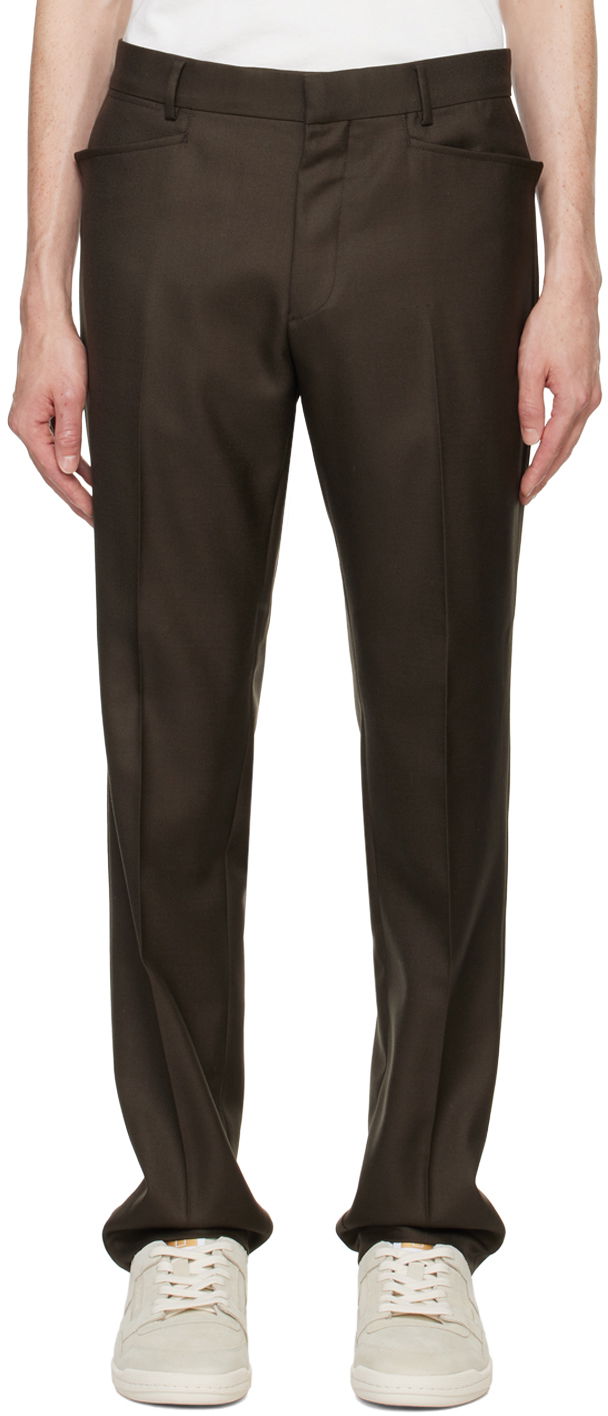Панталони Tom Ford Brown Atticus Western Pocket Trousers Черно | PLAW01-WMS22, 0