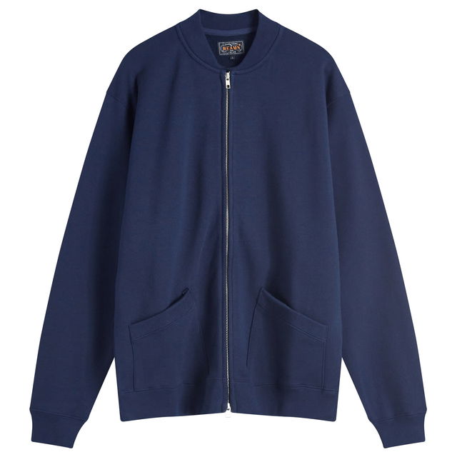 Beams Plus Jersey Zip Bomber Jacket