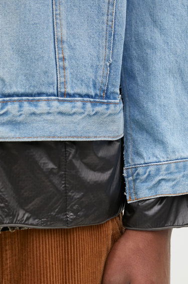 Яке Needles Denim Jacket with Nylon Panels Синьо | PU337, 3