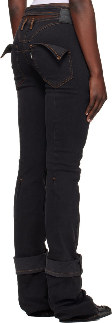Дънки Ottolinger Ottolinger Open Back Denim Jeans Черно | 2217080211, 2