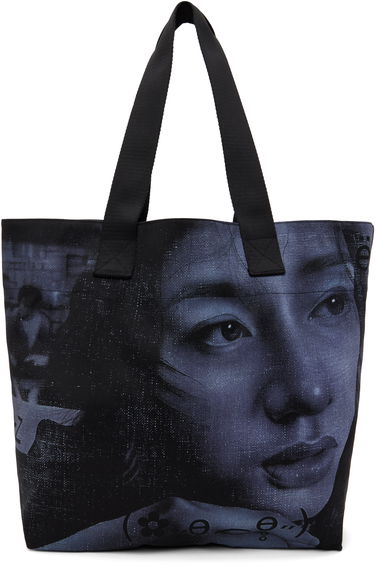 Голяма пазарска чанта MISBHV Maciej Kość Edition Portrait Tote Bag Черно | 250A410, 0