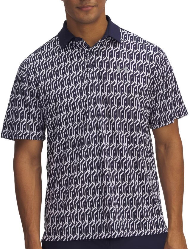 Поло тениска Under Armour UA Playoff 3.0 Printed Golf Polo Тъмно синьо | 1378677-114, 0