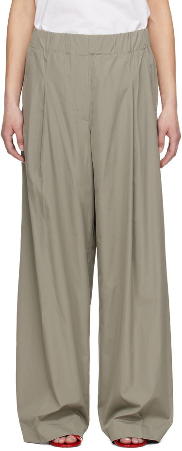Панталони Dries Van Noten Dries Van Noten Wide Pleated Trousers Сиво | 251-010909-1374, 0
